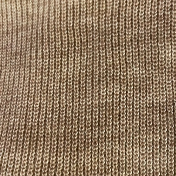 J. Jill S Beige Lightweight Ribbed Knit 3/4 Sleeve Pullover Sweater - Picture 3 of 5